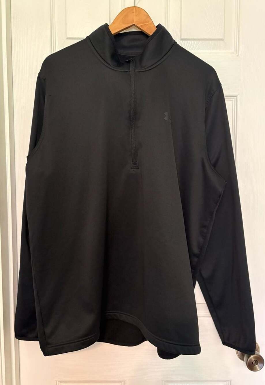 GUC Under Armour ColdGear Loose Quarter-Zip Pullover Black Men's Size 2XL